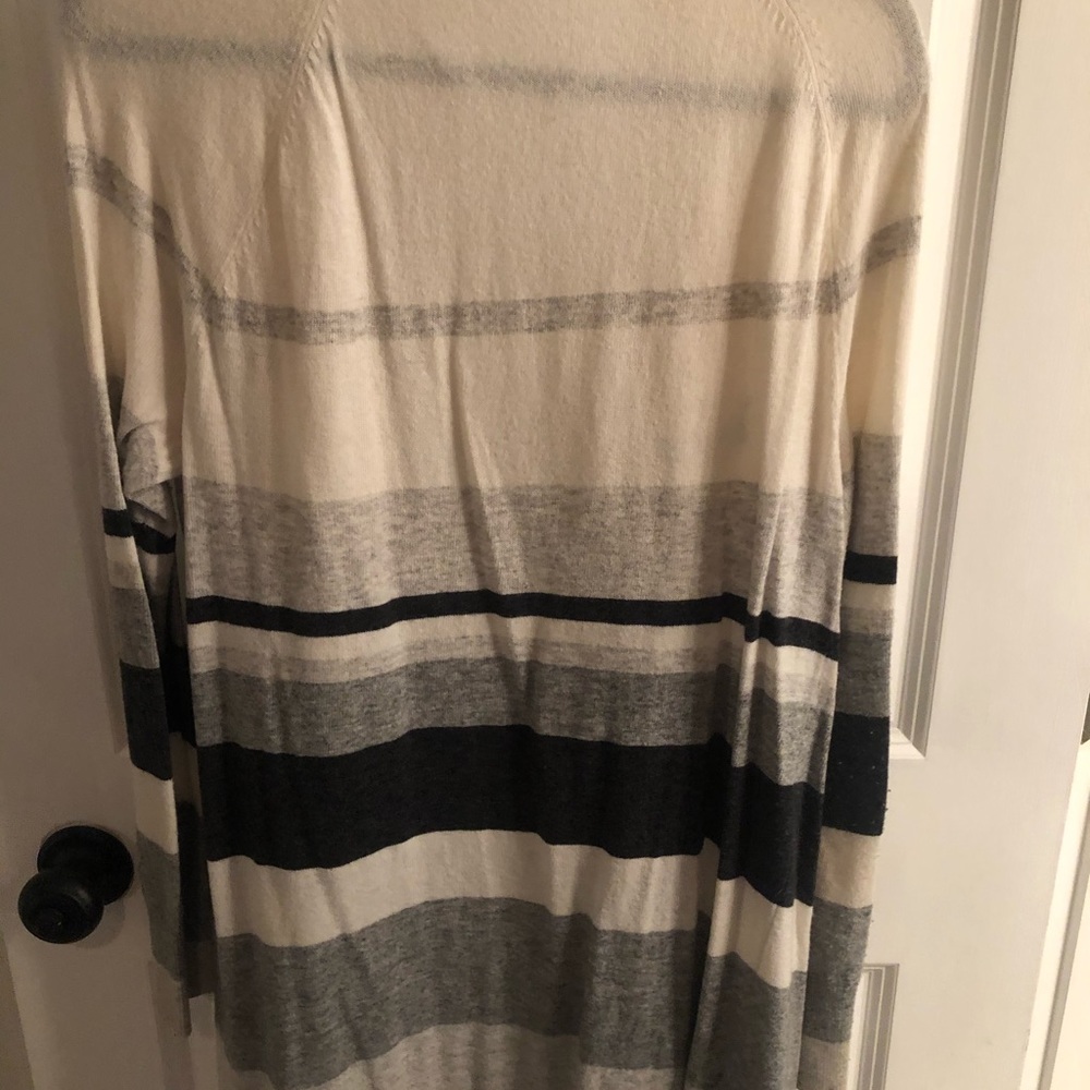 Ivory and Navy cardigan - Picture 3 of 3
